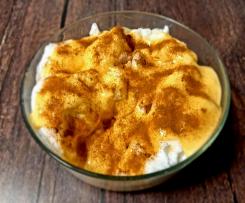 Farófias com leite creme