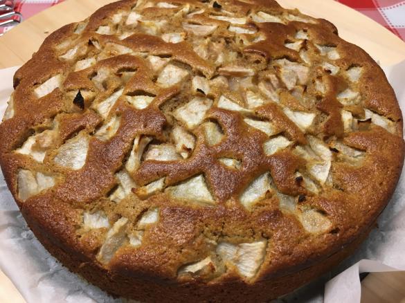 Bolo de Mel, Canela e Maçã