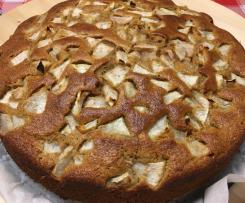 Bolo de Mel, Canela e Maçã