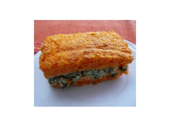 Torta direita de cenoura