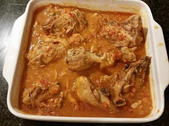 Frango agridoce com arroz