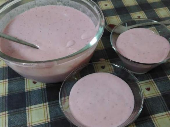 Mousse de morango