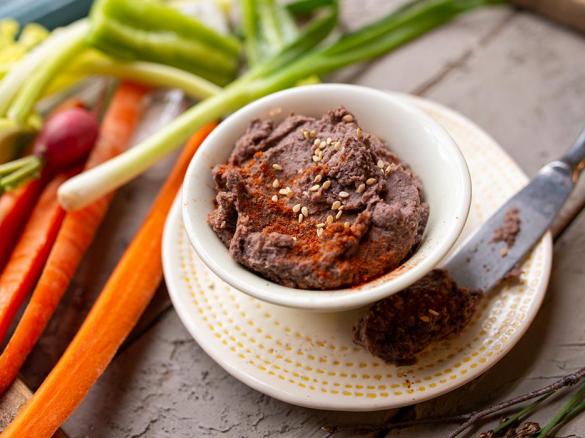 Hummus de feijão preto