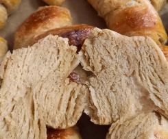 Croissants de trigo barbela e espelta - Massa Mãe