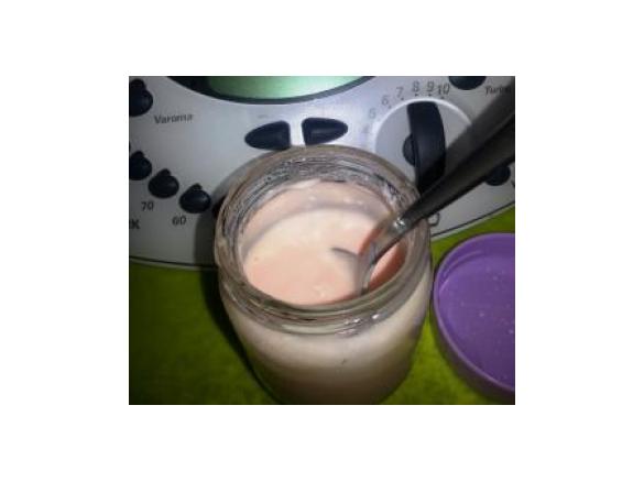 Iogurte sólido de framboesa