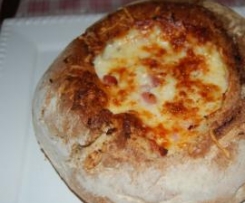 Pão com Chouriço e Queijo