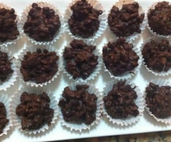 Beijinhos crocantes de chocolate