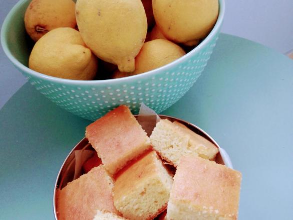 Variante Quadrados de Limão  (Aproveitamento de Limonada)