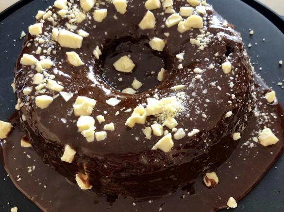 Bolo de chocolate húmido