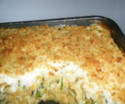 Bacalhau Espiritual com espinafres e cenouras