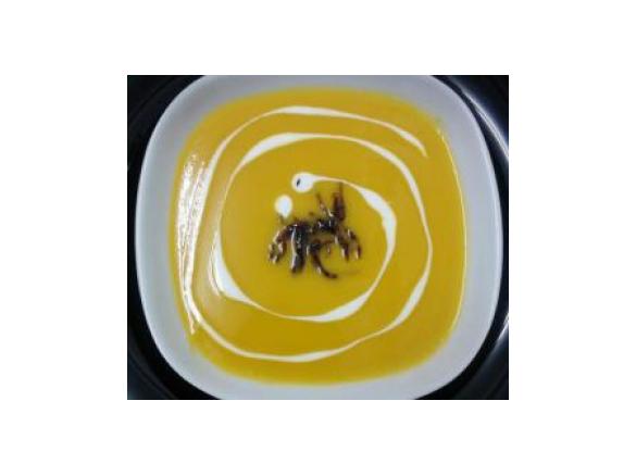 Sopa de corgete e abóbora