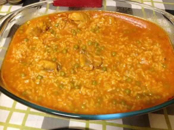 Arroz de Frango com ervilhas