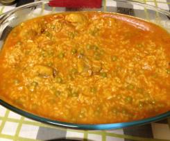 Arroz de Frango com ervilhas