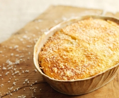 Pudim de queijo e fiambre