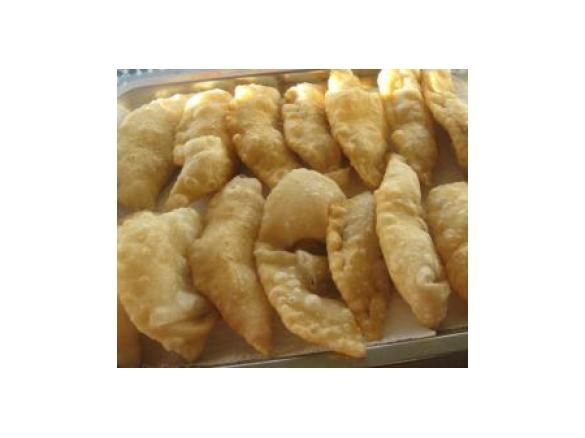 Azevias com recheio de grão