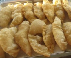 Azevias com recheio de grão