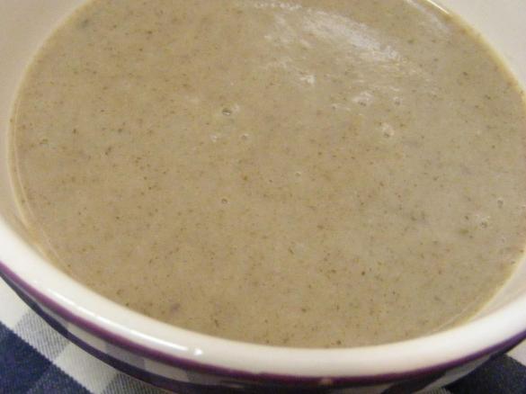 Creme de cogumelos e couve flor