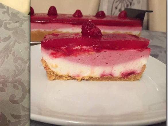 Cheesecake de framboesa 