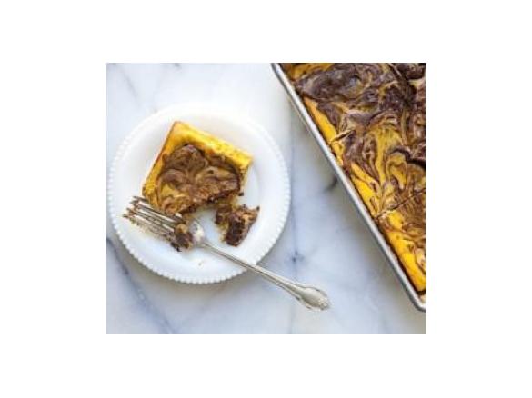 Cheesecake Marmoreado de Abóbora e Chocolate