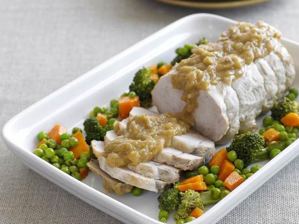 Lombo de porco com molho agridoce