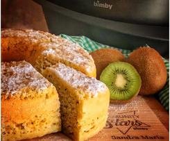 Bolo de kiwi ao vapor