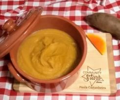 Puré de abóbora e batata doce