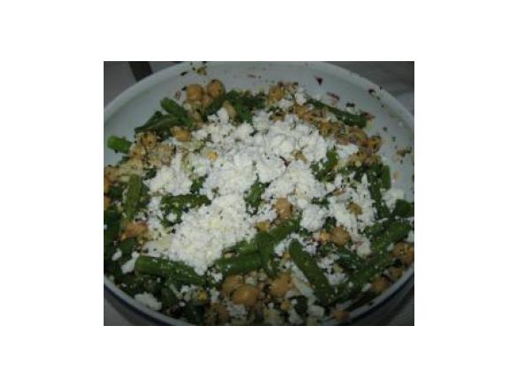 Salada de Feijão-verde, Grão e Requeijão
