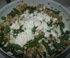 Salada de Feijão-verde, Grão e Requeijão