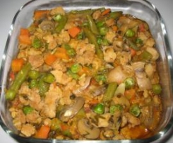 Estufado de soja com legumes