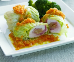 Trouxas de peru recheadas