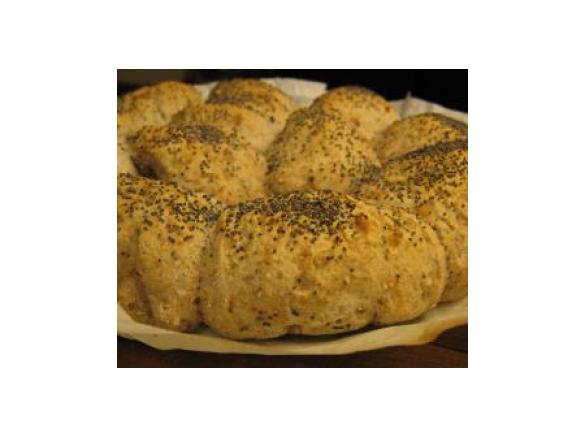 Pãezinhos integrais com nozes