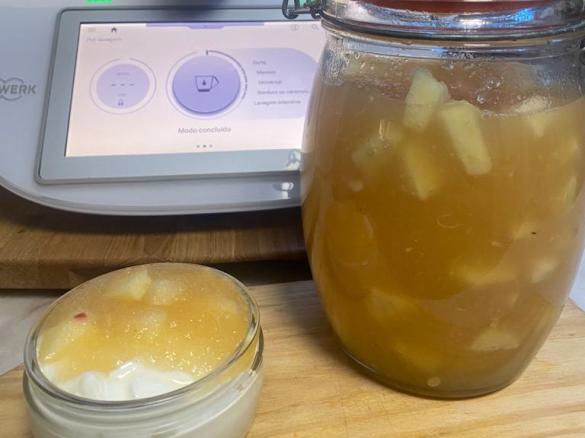 Compota maçã para iogurte