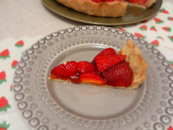 Tarte de morango rápida