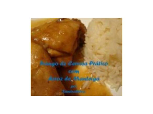 Frango de Cerveja Prático com Arroz de Manteiga