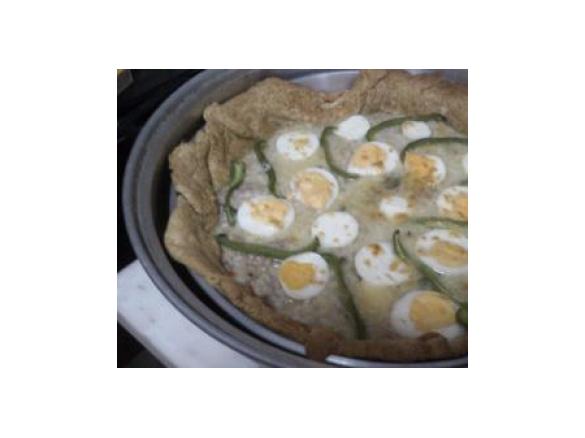 Tarte de carne com ovo