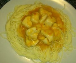 Ninhos de frango à mexicana