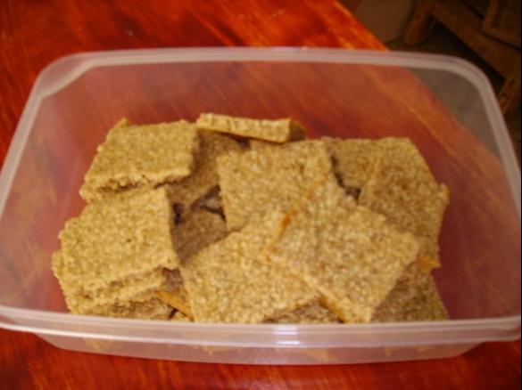 Barritas de Banana e Aveia