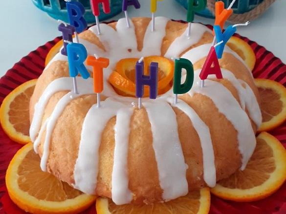 Bolo Paris de Laranja com Glacê