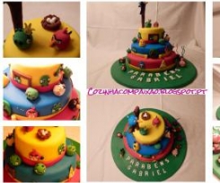 Bolo de Aniversário Angry Birds