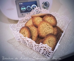 Bolachas de aveia e sementes de papoila