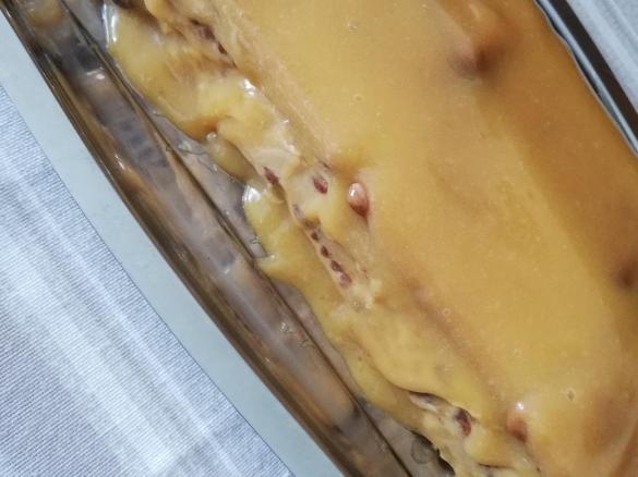 Bolo de bolacha com doce de ovos