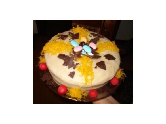 Ninho de páscoa com Massapão 