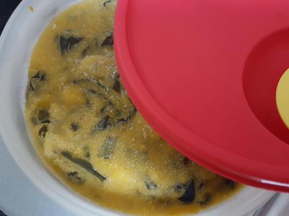 Variante Sopa de grão com espinafres