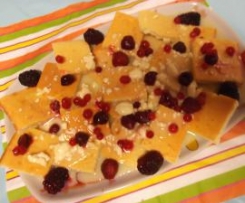 Quadrados com chocolate branco