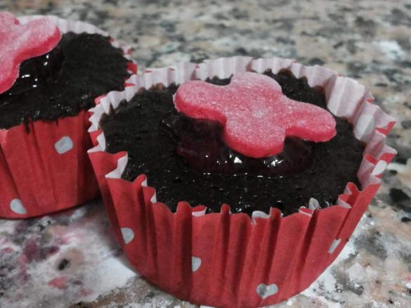 Cupcake Chocolate fingido