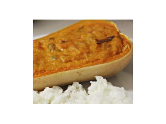 Abóbora Manteiga Recheada com Bacalhau