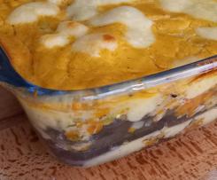 Lasanha de beringela e atum