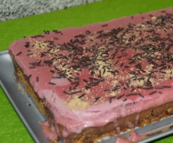 Tarte de chocolate e morango