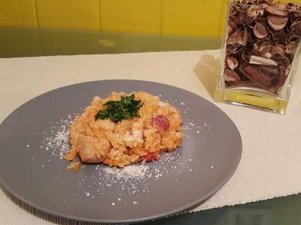 Arroz de coelho com chouriço