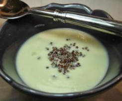 Creme de couve flor com quinoa